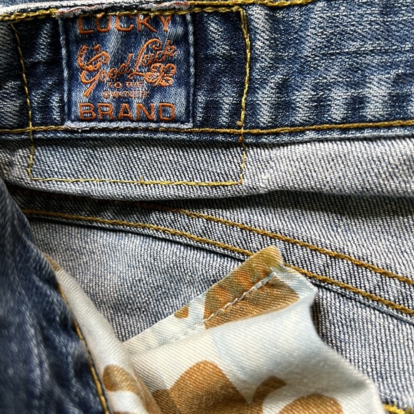 Vintage Lucky Brand USA Blue Denim Jeans Flair Leg Sweet n Low 14 30 - Picture 11 of 14